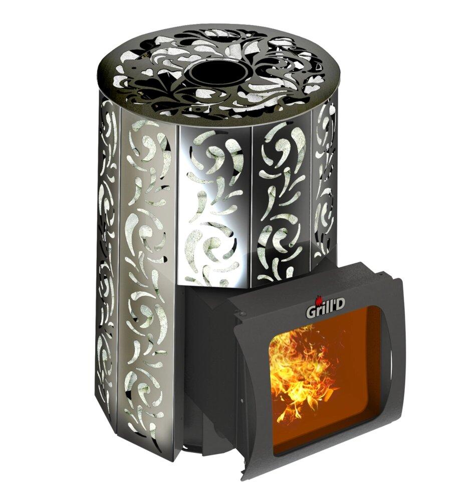 Печь для бани Grill’D Violet Short Window Max +Жадеит 80 кг