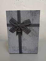 Подарочная коробка 20*15 см серый