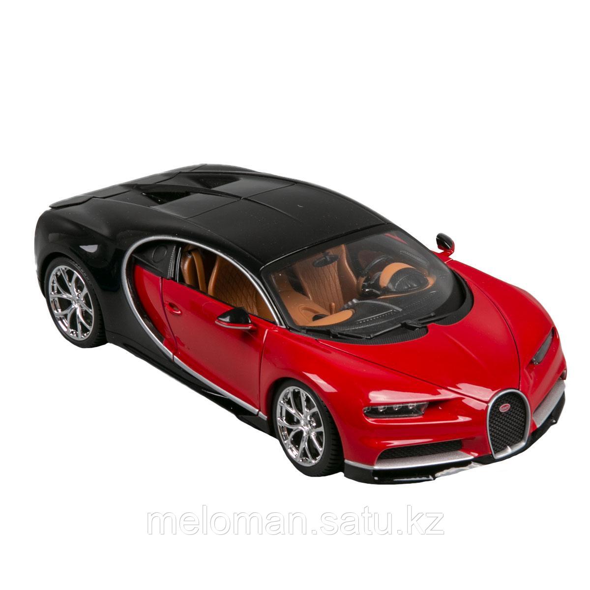 BBURAGO: 1:18 Bugatti Chiron (red/black) - фото 1 - id-p104336151
