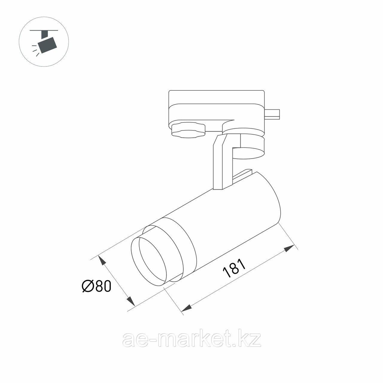 Светильник LGD-GELIOS-2TR-R80-30W Warm3000 (BK, 20-60 deg, 230V) (Arlight, IP20 Металл, 3 года) - фото 2 - id-p104340137