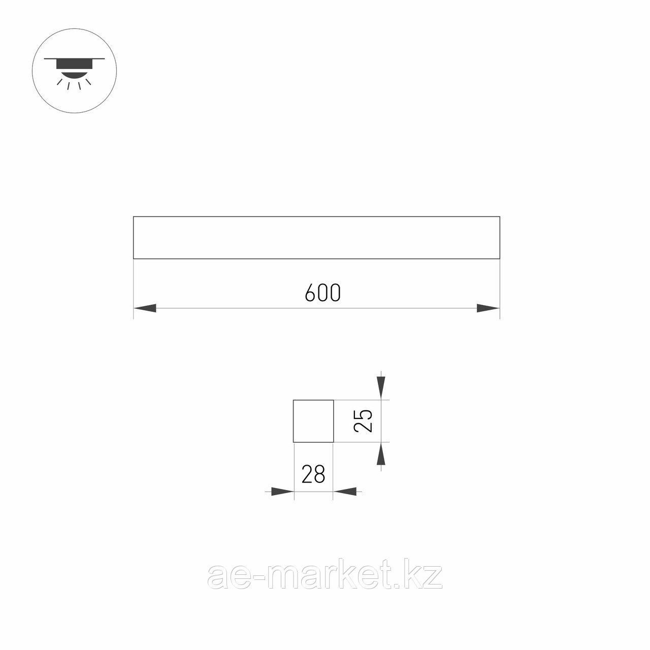 Светильник SNAP-STARLINE-FLAT-S600-13W Warm3000 (WH, 120 deg, 48V) (Arlight, IP40 Металл, 3 года) - фото 6 - id-p104345191