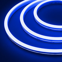 Светодиодная лента герметичная MOONLIGHT-SIDE-A140-12x17mm 24V Blue (8 W/m, IP67, 2835, 5m, wire x1) (Arlight,