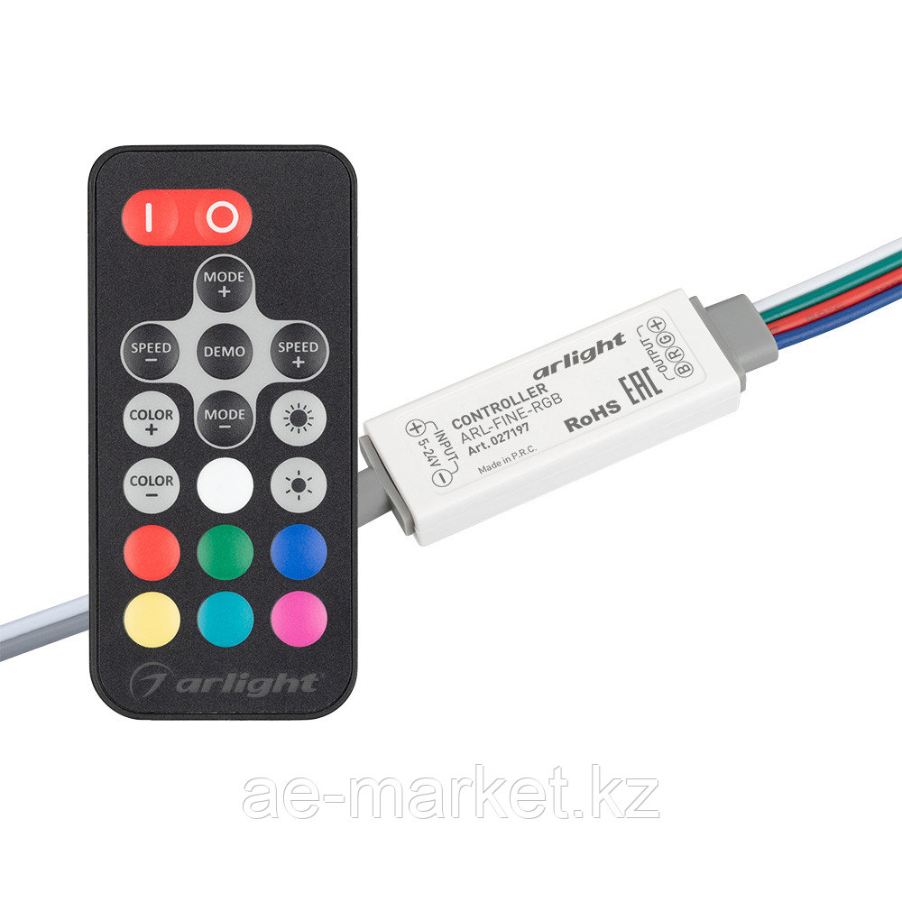 Контроллер ARL-FINE-RGB Black (5-24V, 3x2A, RF ПДУ 18кн) (Arlight, IP20 Пластик, 1 год)