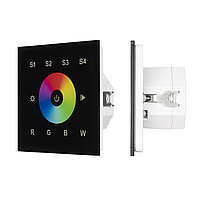 INTELLIGENT ARLIGHT Сенсорная панель DALI-901-11-1G-4SC-RGBW-DT8-IN Black (BUS/230V) (IARL, IP20 Пластик, 3