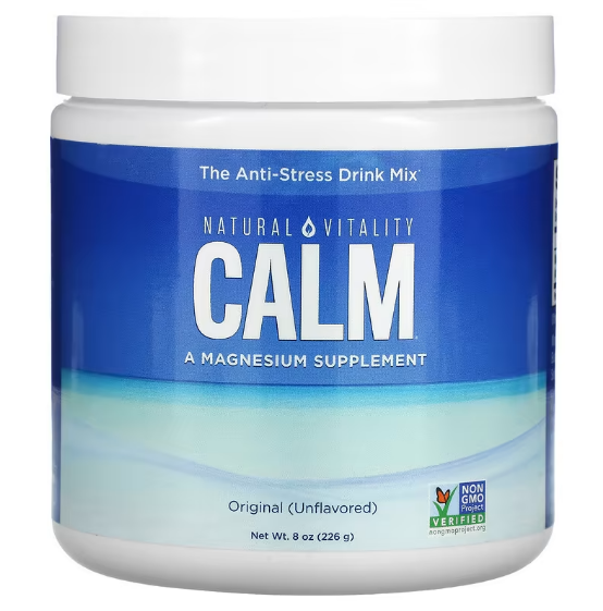 Natural Vitality, CALM, антистрессовая смесь для напитков, без добавок, 226 г (8 унций)