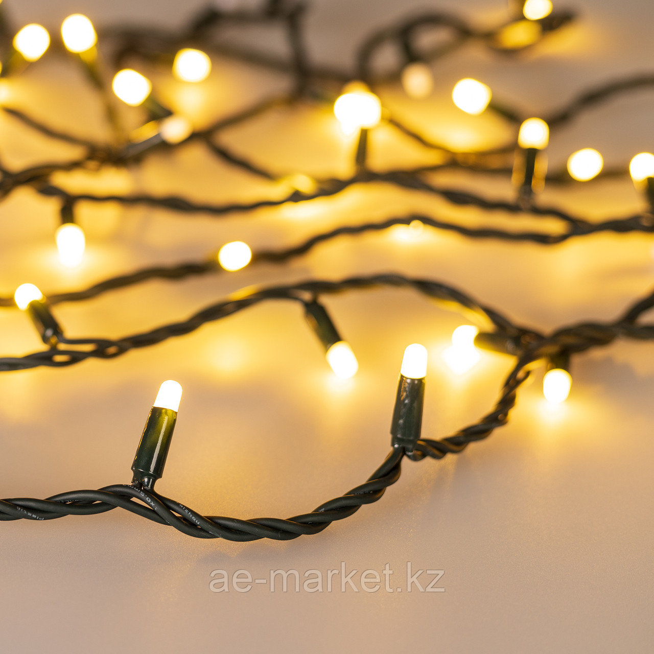 Светодиодная гирлянда ARD-STRING-PRO-1000-GREEN-100LED-MILK-PULSE Warm (230V, 7W) (Ardecoled, IP65) - фото 1 - id-p104345694