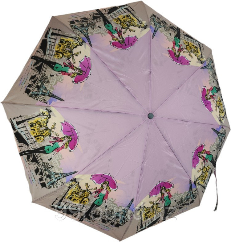 Складной зонт Three Elephants 6101-pur фиолетовый, фото 1