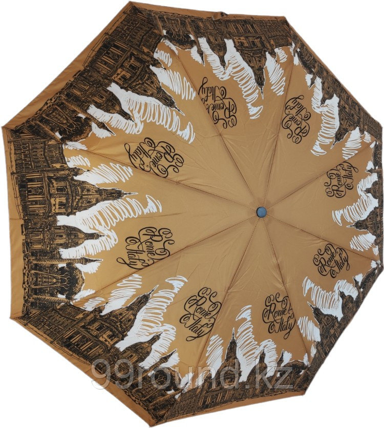 Складной зонт Three Elephants 6101-brwn коричневый