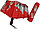 Складной зонт Three Elephants 6101-rd красный, фото 3