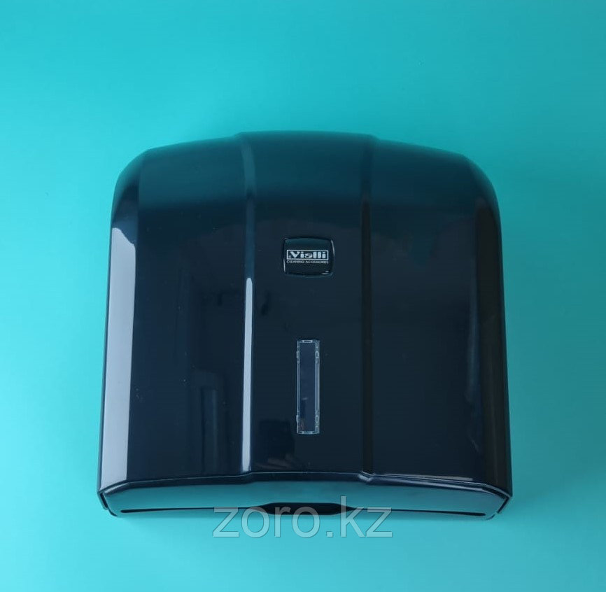Диспенсер для листовых бумажных полотенец Z укладки, черный. Vialli KH-300 (Турция), фото 1