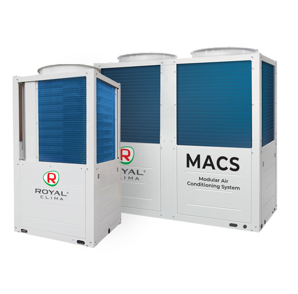 Модульный чиллер Royal clima MACS-O-M130H с воздушным охлаждением со спиральным компрессором (130 кВт) - фото 1 - id-p104351099