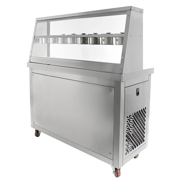 Фризер для ролл мороженого KCB-2Y Foodatlas (контейнеры, стол для топпингов, 2 компрессора) - фото 5 - id-p100530339
