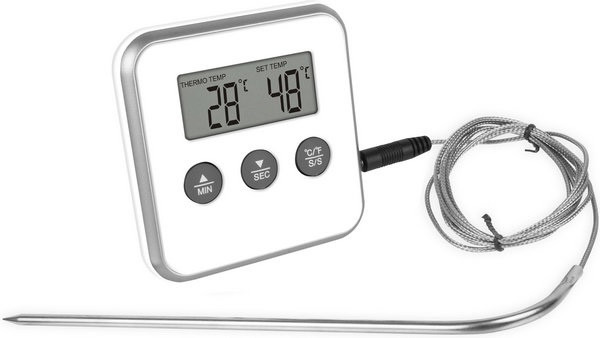 Цифровой кулинарный термометр с выносным щупом