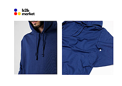 Худи/Толстовка/Кофта оверсайз с начесом Синий, L