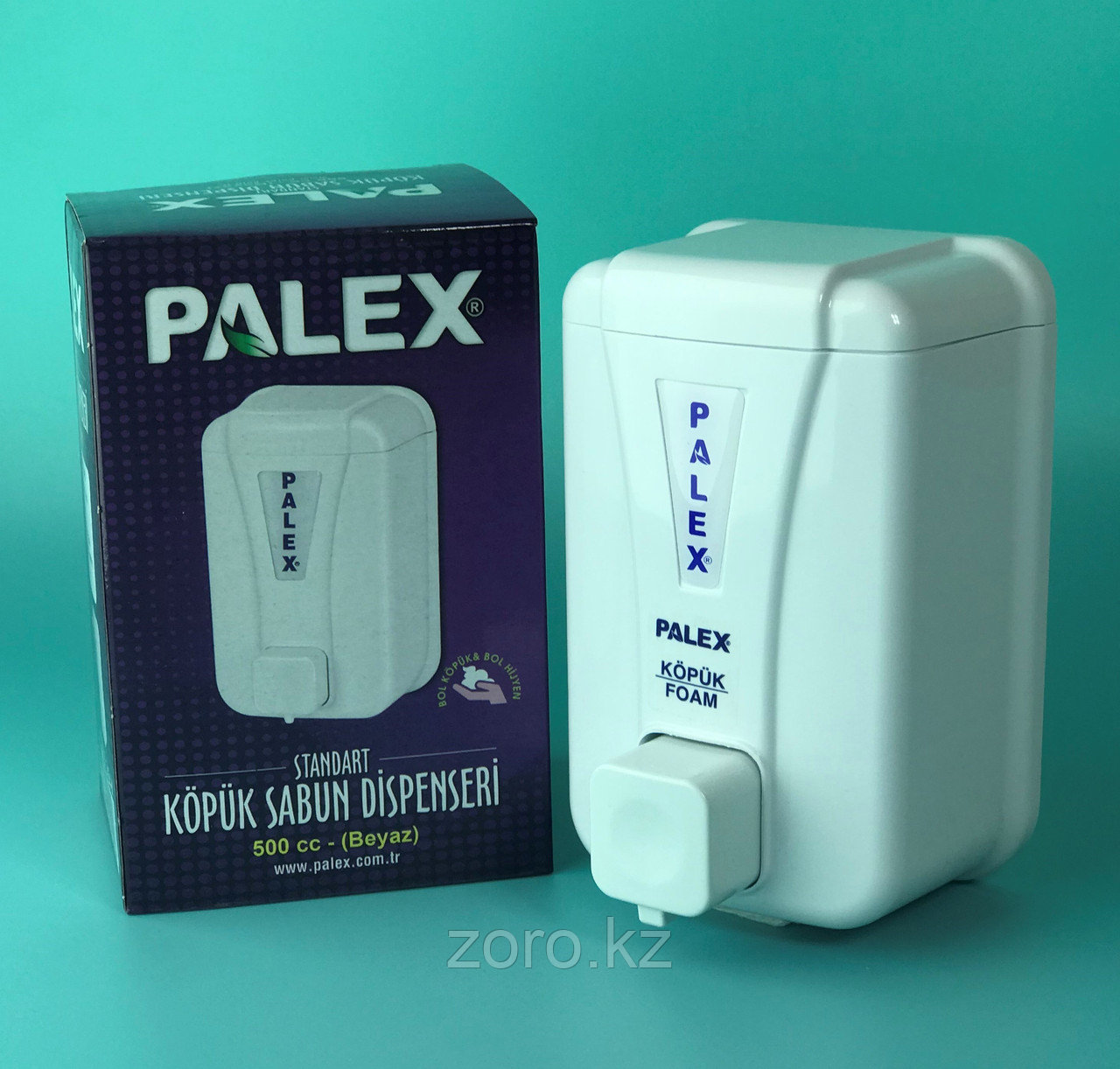 Дозатор Палекс Palex для пенного мыла 500 мл белый. Диспенсер жидкого мыла пенки. PLP-500, фото 1