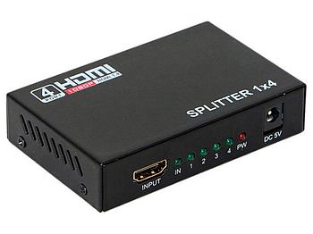 Разветвитель HDMI splitter 1x4 + БП  4K Full HD версия 1.4