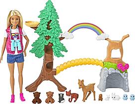 Barbie Игровой набор Барби с лесными животными