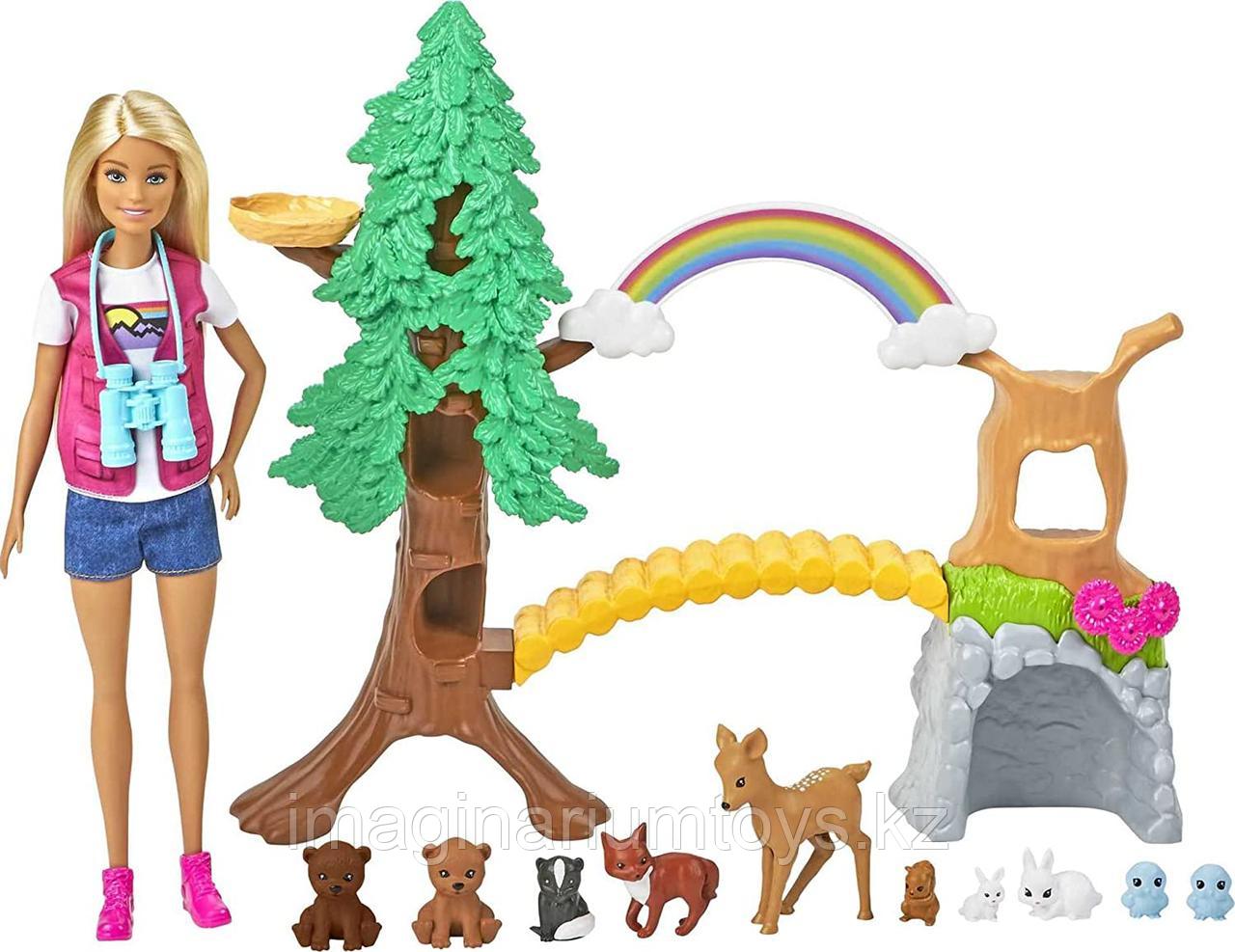 Barbie Игровой набор Барби с лесными животными, фото 1