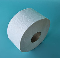 Туалетная бумага двухслойная 100 метров на втулке 60 мм для диспенсеров Джамбо