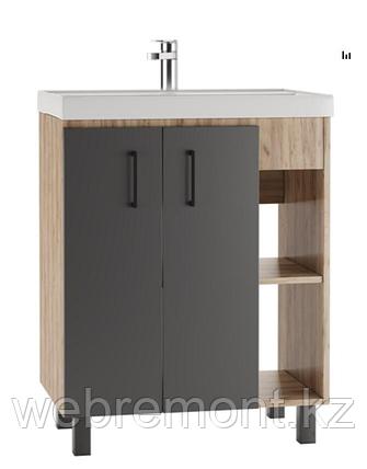 Тумба с раковиной Craft 70 см. Домино, фото 1