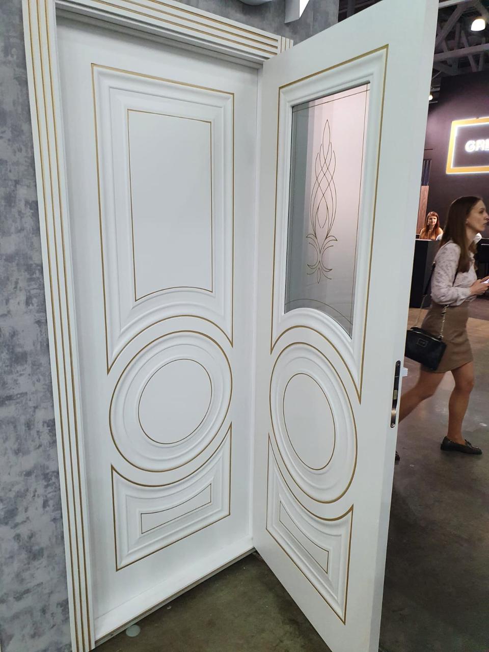 Дверь межкомнатная «Имидж 31» глухая эмалит белый золото - фото 2 - id-p104372410