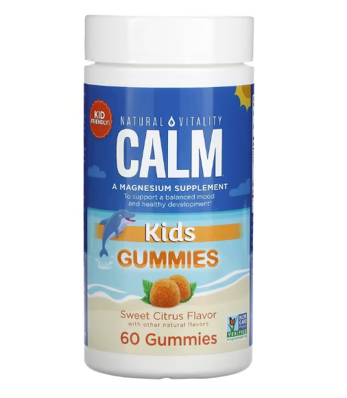 Natural Vitality, Calm, детские жевательные мармеладки, сладкие цитрусовые, 60 жевательных таблеток
