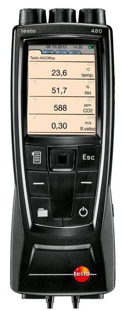 Testo 480 - Цифровой измеритель температуры, влажности и расхода воздуха - фото 1 - id-p104403593