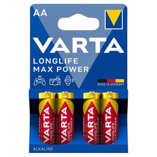 Комплект батареек Alkaline VARTA LONGLIFE MAX POWER LR6/1.5V AA VLMLR6