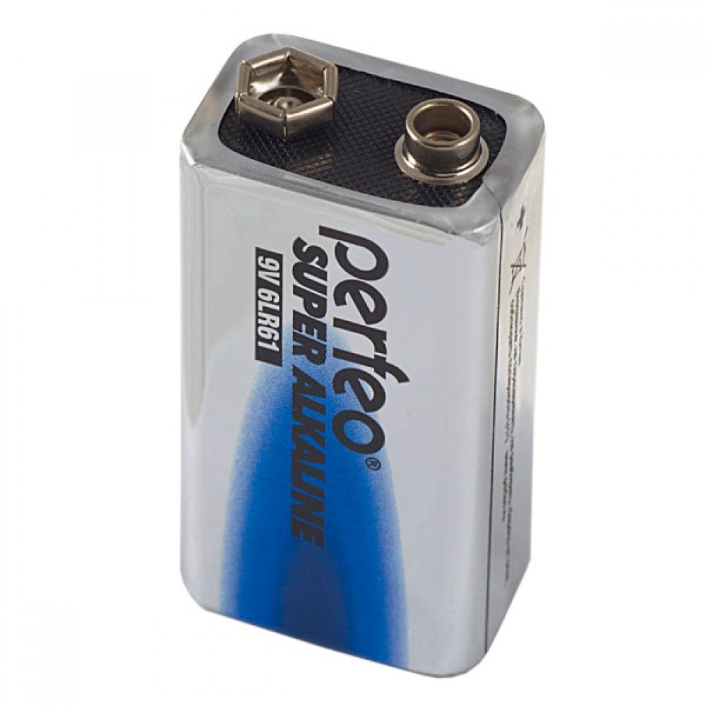 Батарейка Крона Perfeo 9V 6LR61/1SH Super Alkaline 6LR61