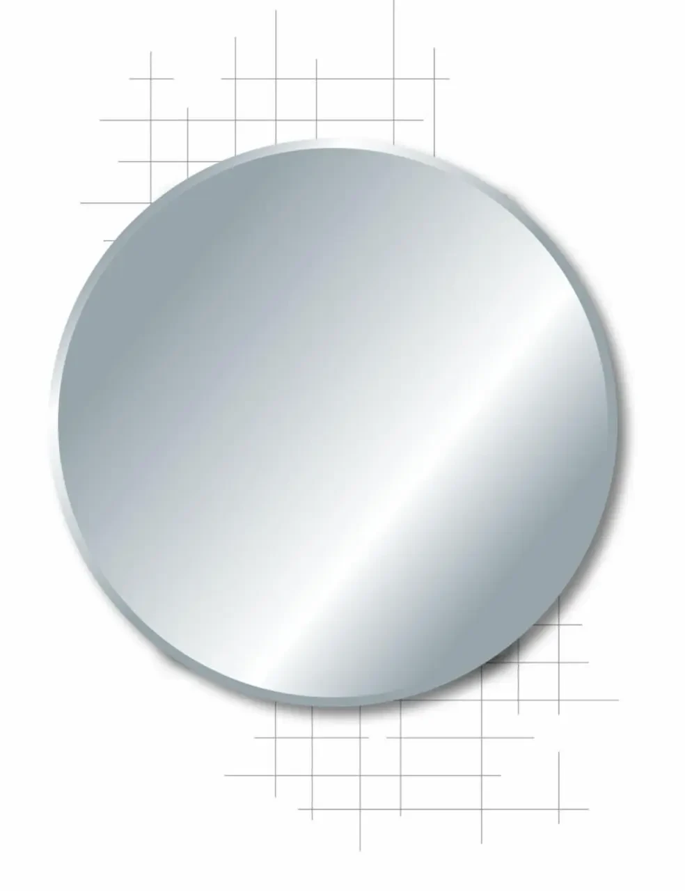 Зеркало акриловое для бенто-торта, 12см Серебристый - фото 1 - id-p104408618