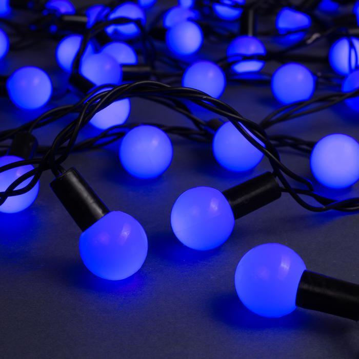 Электрогирлянда Luazon Lighting шарики, нить, синий Уличная 10 м - фото 4 - id-p104408882