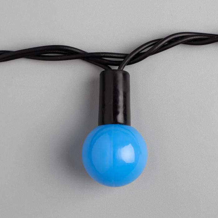 Электрогирлянда Luazon Lighting шарики, нить, синий Уличная 10 м - фото 5 - id-p104408882