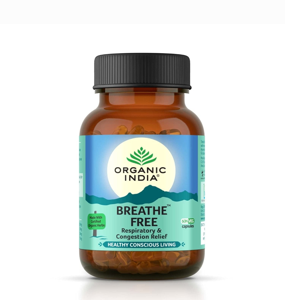 Брес Фри «Дышать свободно» Органик Индия Organic India Breathe Free 60 капсул во флаконе - фото 1 - id-p104410608