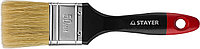 Кисть плоская STAYER UNIVERSAL-PROFI , светлая натуральная щетина, деревянная ручка, 50мм