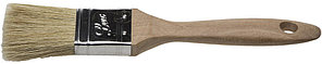 Кисть плоская STAYER ″UNIVERSAL-LUX″, светлая натуральная щетина, деревянная ручка, 25мм