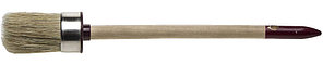 Кисть круглая ЗУБР ″УНИВЕРСАЛ - МАСТЕР″, светлая щетина, деревянная ручка, №8, 35мм