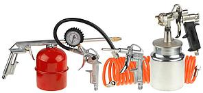 Набор пневматический STAYER ″MASTER″ универсальный: краскораспылитель с нижним бачком, пистолеты, пневмошланг,
