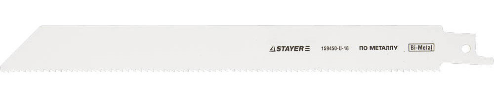 Полотно STAYER PROFI S1122VF к саб эл.ножов Bi-Met,унив с перем шаг зубьев,дерев с гвозд,мет,пласт,мет.трубы - фото 1 - id-p104412767