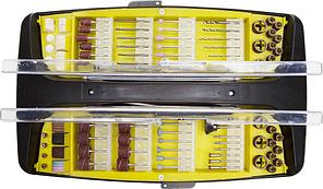 Набор мини-насадок STAYER ″MASTER″для гравиров машин, в пластик боксе, гибкий вал,штатив, место для