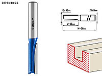 ЗУБР 10x25мм, хвостовик 8мм, фреза пазовая прямая
