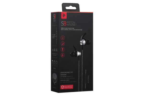 НАУШНИКИ 2E S8 PISTON MAGNET MIC SILVER