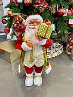 Дед Мороз 60 см Санта С Зеленым Подарком