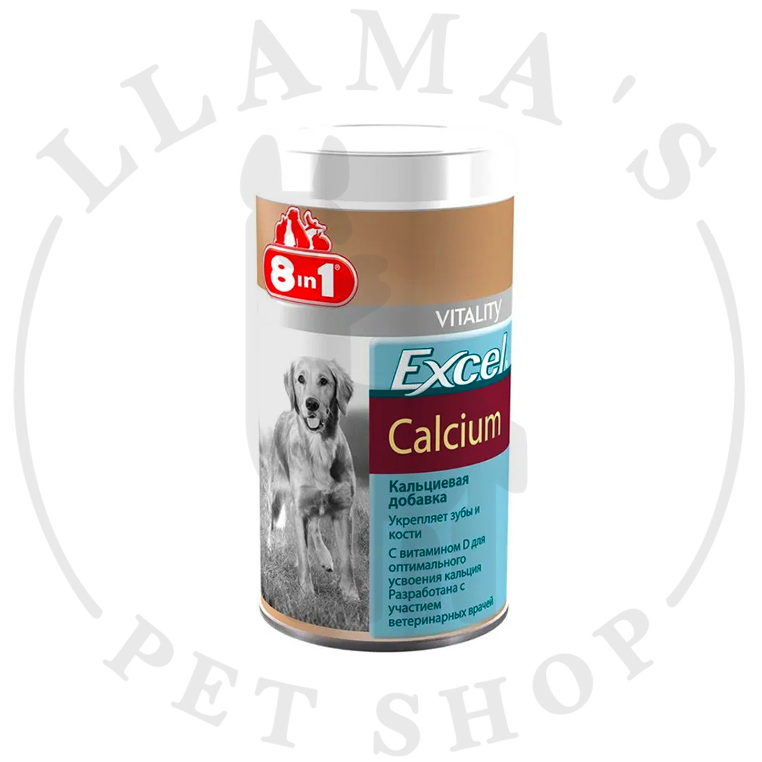 Кальциевая добавка 8in1 Excel Calcium Кальций для собак, 155 таблеток - фото 1 - id-p104415604