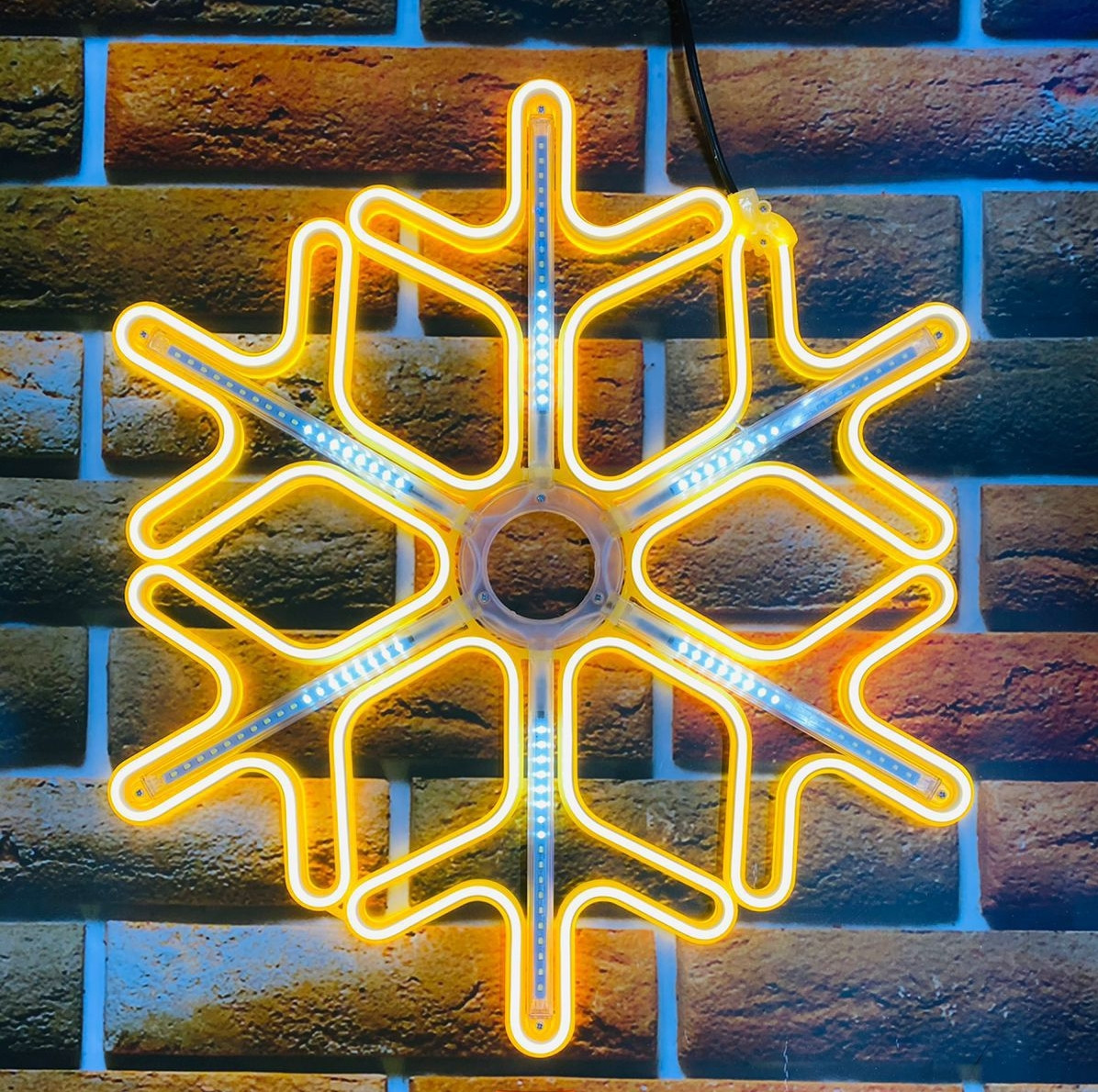 Новогодняя светодиодная фигура "Снежинка" - 60 х 60 см - фото 2 - id-p104415699