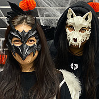 Японская маска на Хэллоуин - волк, ворона, челюсти