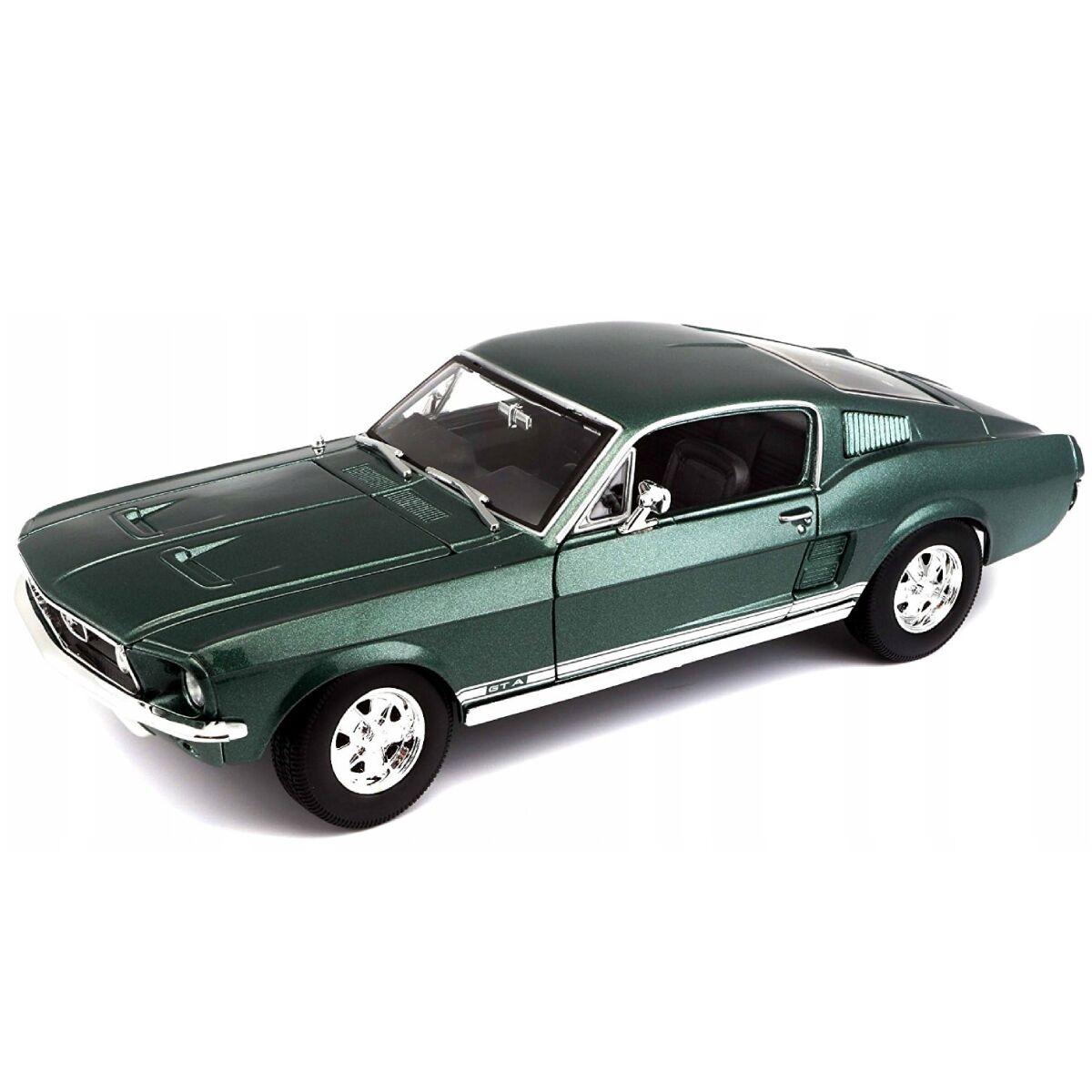 Машинка Ford Mustang Fastback 1967 (met. green) Maisto 1:18 - фото 3 - id-p104416119
