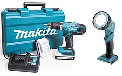 Аккум   шуруповерт MAKITA DF457 DWLE с фонарем