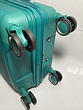 Маленький пластиковый дорожный чемодан на 4-х колёсах"Travel Time". Высота 53 см, ширина 34 см, глубина 21 см., фото 7