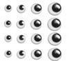 Глазки подвижные черные 6мм в наборе 10 шт