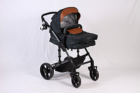 Зимняя детская коляска Ining Baby K-303-21, чёрная